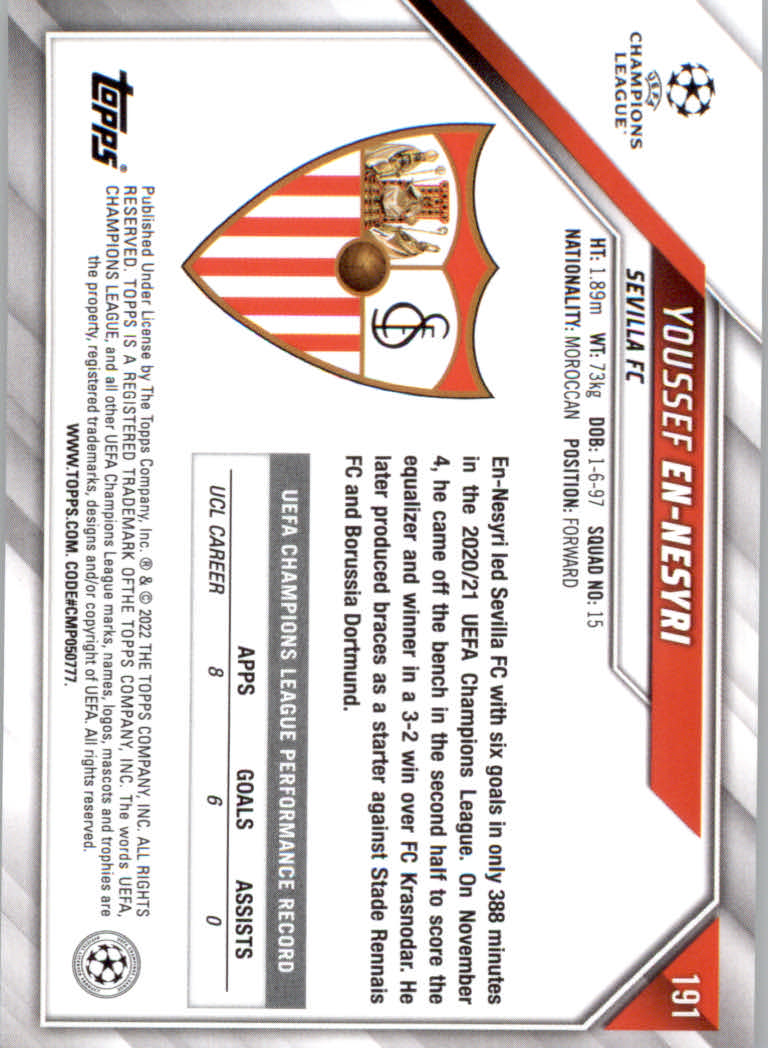 2021/2022 Topps UEFA Champions League Soccer "Main Set" Base Cards #1 to #200 - Picture 351 of 369