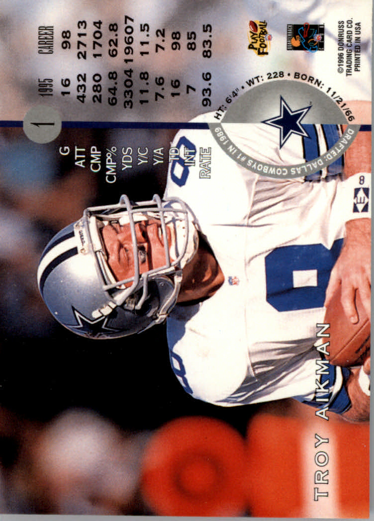 1996 Leaf Football "Red" Parallel Cards - Picture 3 of 363
