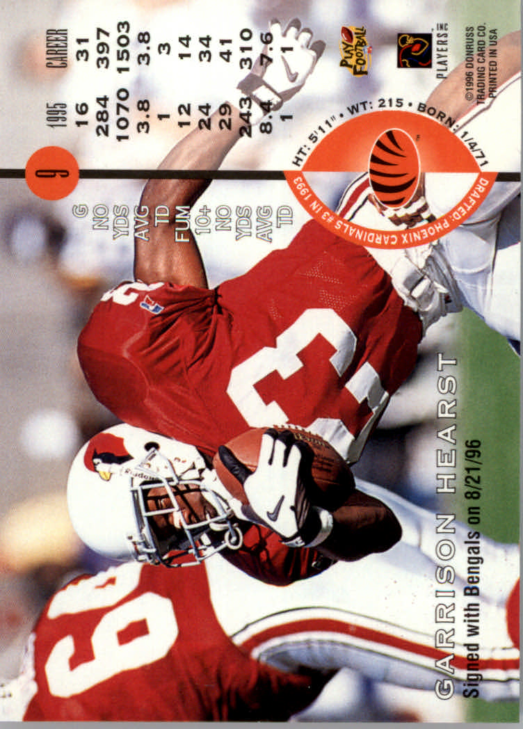 1996 Leaf Football "Red" Parallel Cards - Picture 19 of 363