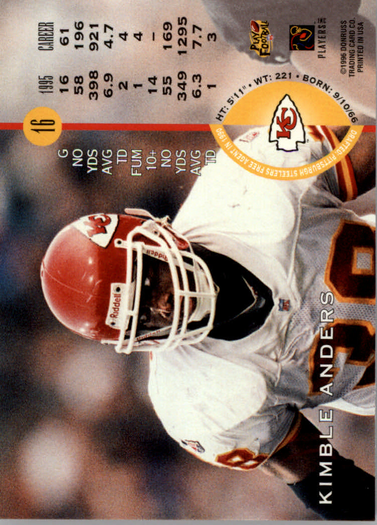 1996 Leaf Football "Red" Parallel Cards - Picture 33 of 363