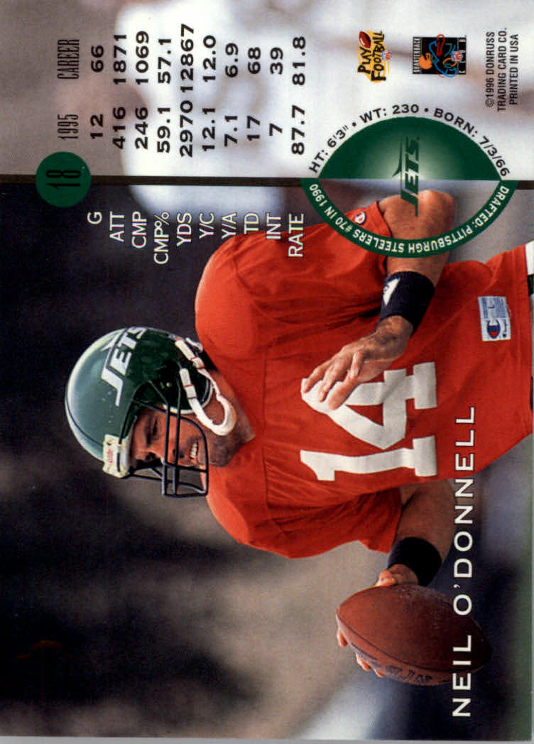1996 Leaf Football "Red" Parallel Cards - Picture 37 of 363
