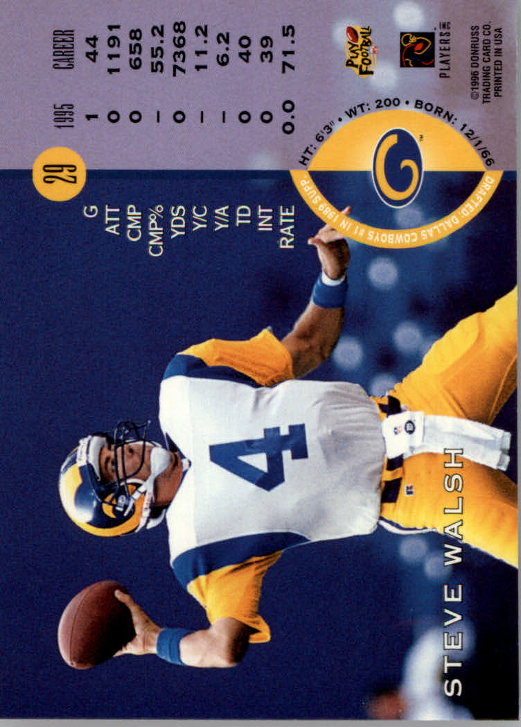 1996 Leaf Football "Red" Parallel Cards - Picture 59 of 363