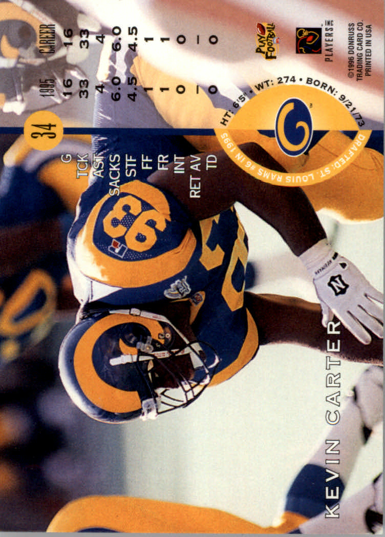 1996 Leaf Football "Red" Parallel Cards - Picture 69 of 363