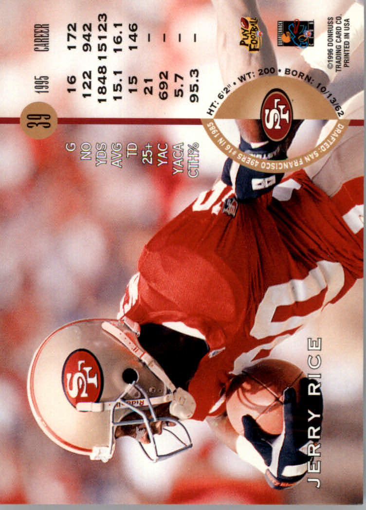 1996 Leaf Football "Red" Parallel Cards - Picture 79 of 363
