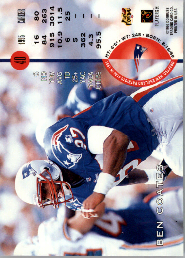 1996 Leaf Football "Red" Parallel Cards - Picture 81 of 363