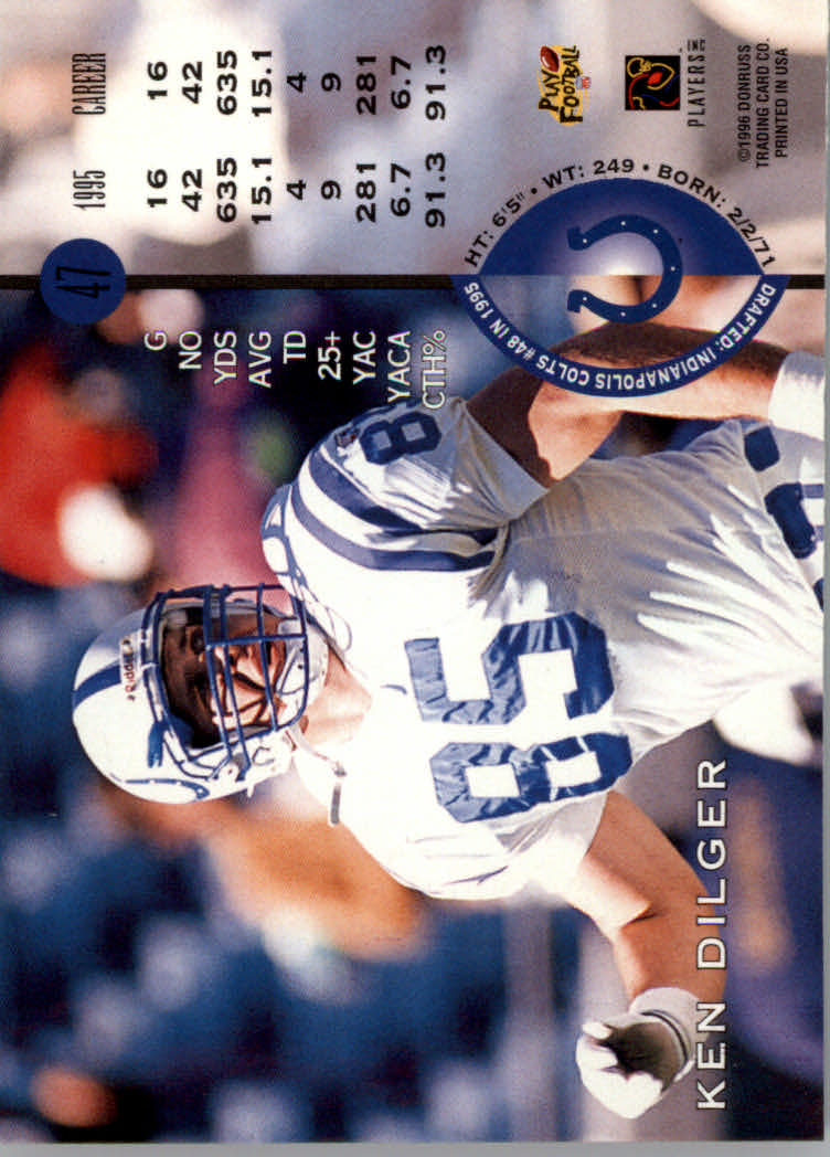1996 Leaf Football "Red" Parallel Cards - Picture 95 of 363