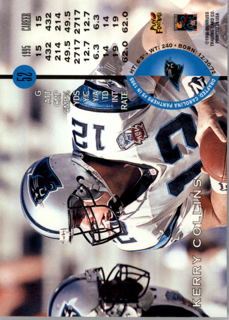 1996 Leaf Football "Red" Parallel Cards - Picture 103 of 363