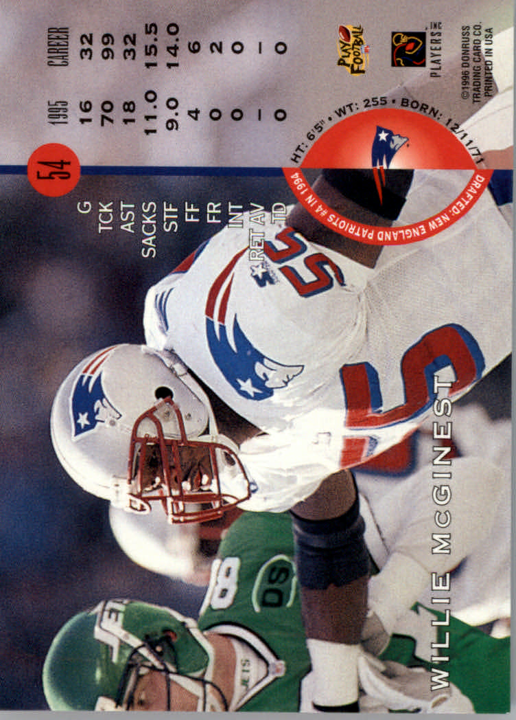 1996 Leaf Football "Red" Parallel Cards - Picture 107 of 363