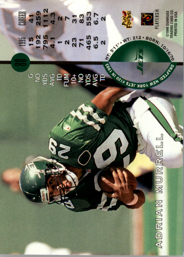 1996 Leaf Football "Red" Parallel Cards - Picture 157 of 363