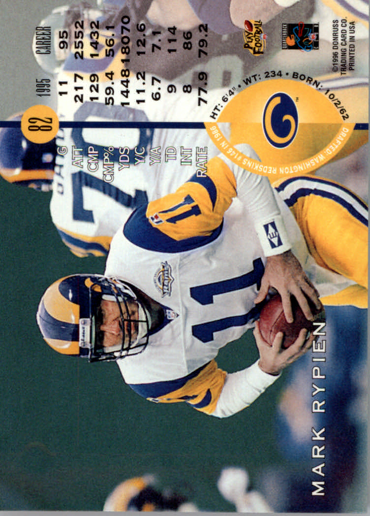 1996 Leaf Football "Red" Parallel Cards - Picture 161 of 363