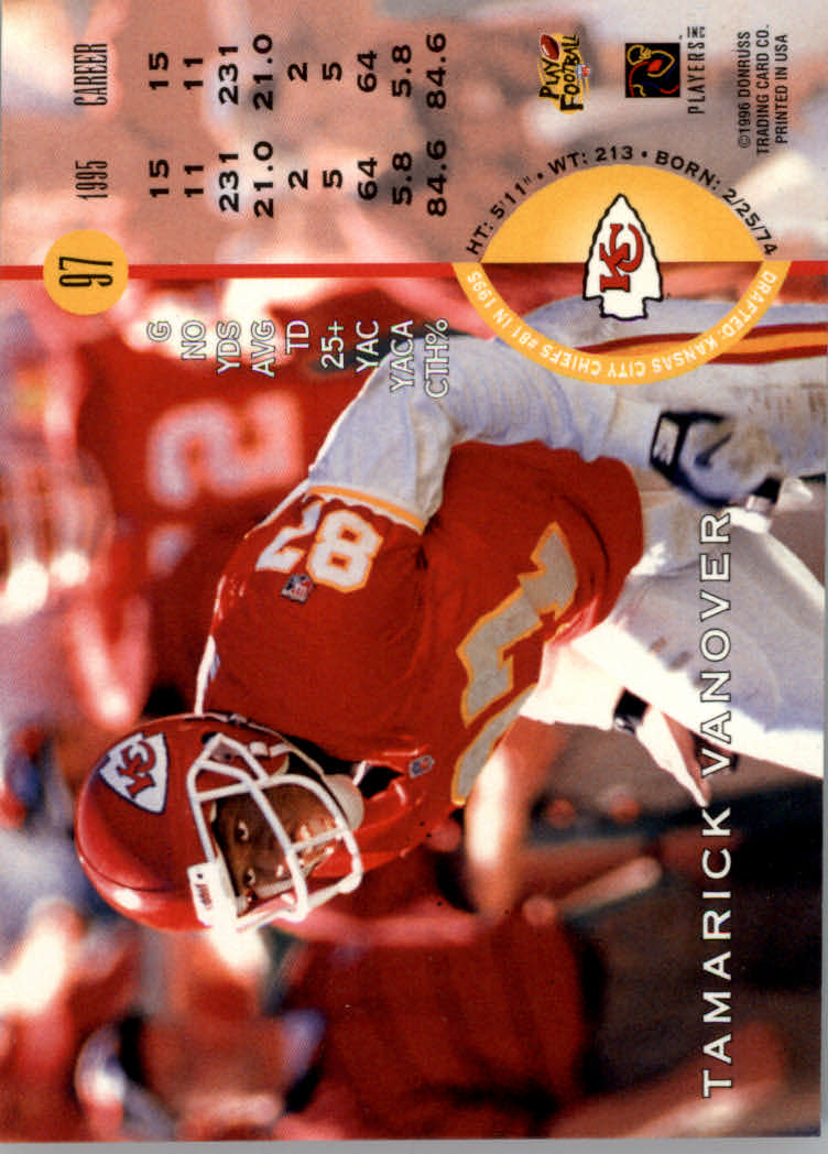 1996 Leaf Football "Red" Parallel Cards - Picture 189 of 363