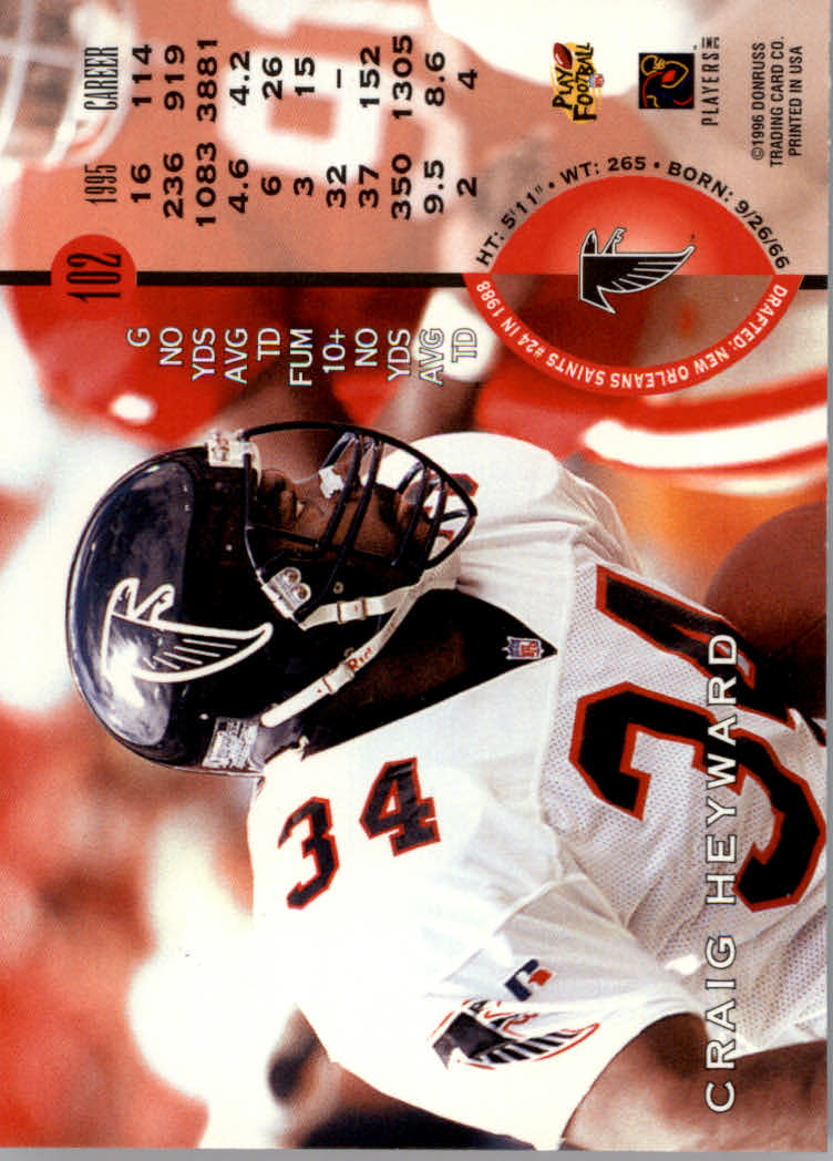 1996 Leaf Football "Red" Parallel Cards - Picture 197 of 363