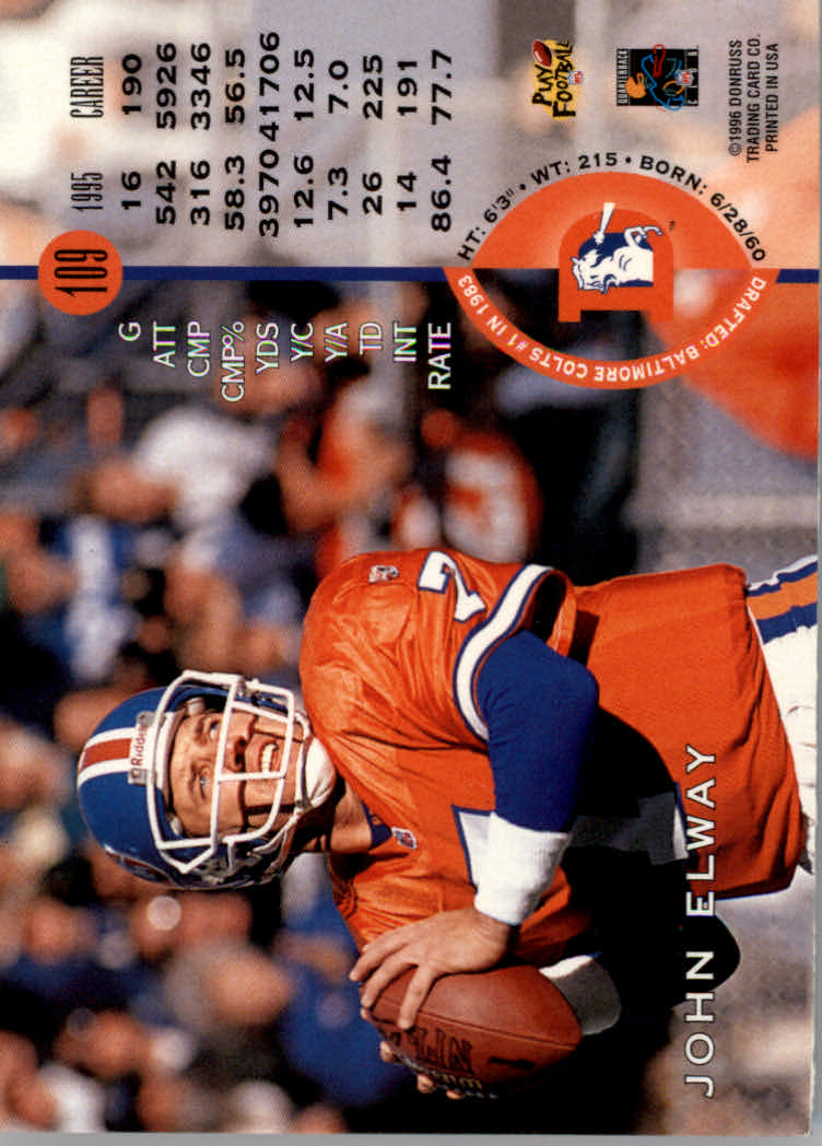 1996 Leaf Football "Red" Parallel Cards - Picture 209 of 363