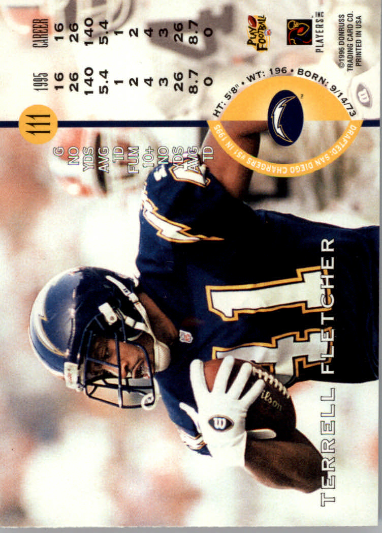 1996 Leaf Football "Red" Parallel Cards - Picture 213 of 363