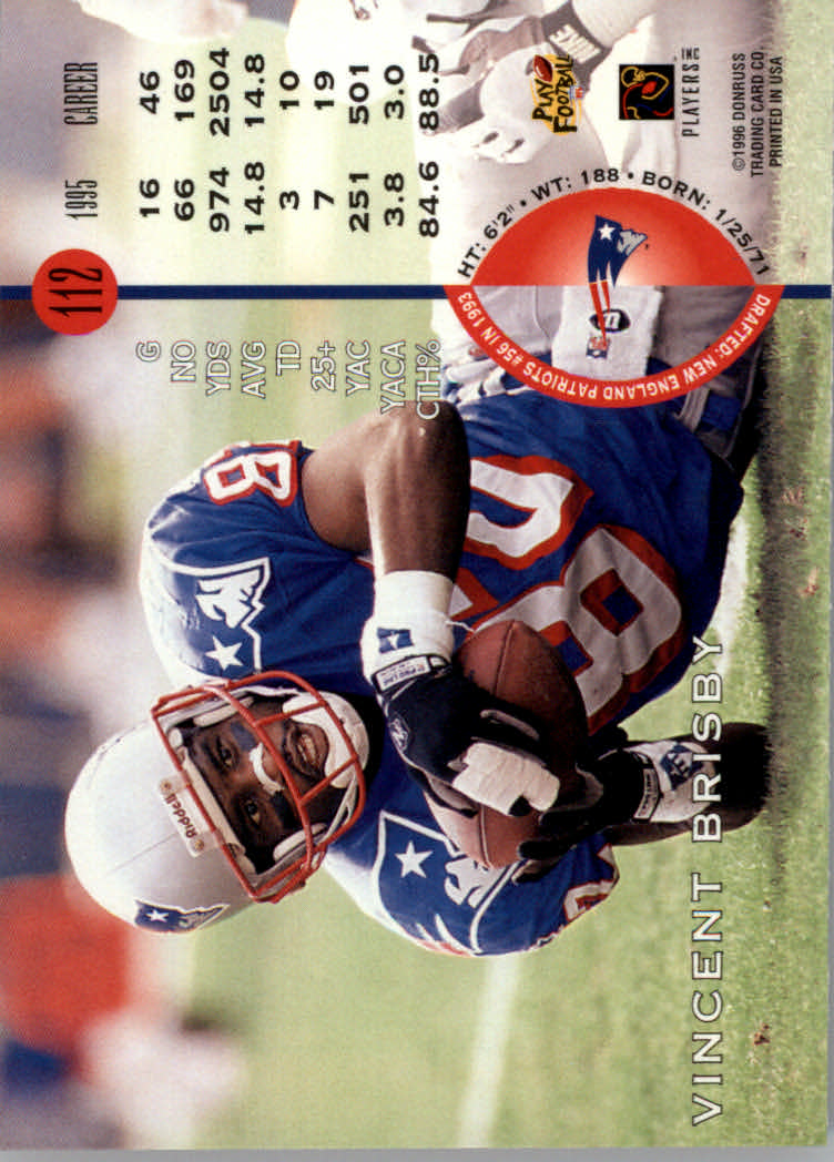 1996 Leaf Football "Red" Parallel Cards - Picture 215 of 363