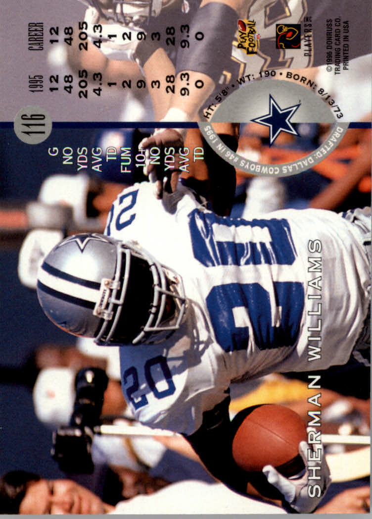 1996 Leaf Football "Red" Parallel Cards - Picture 221 of 363