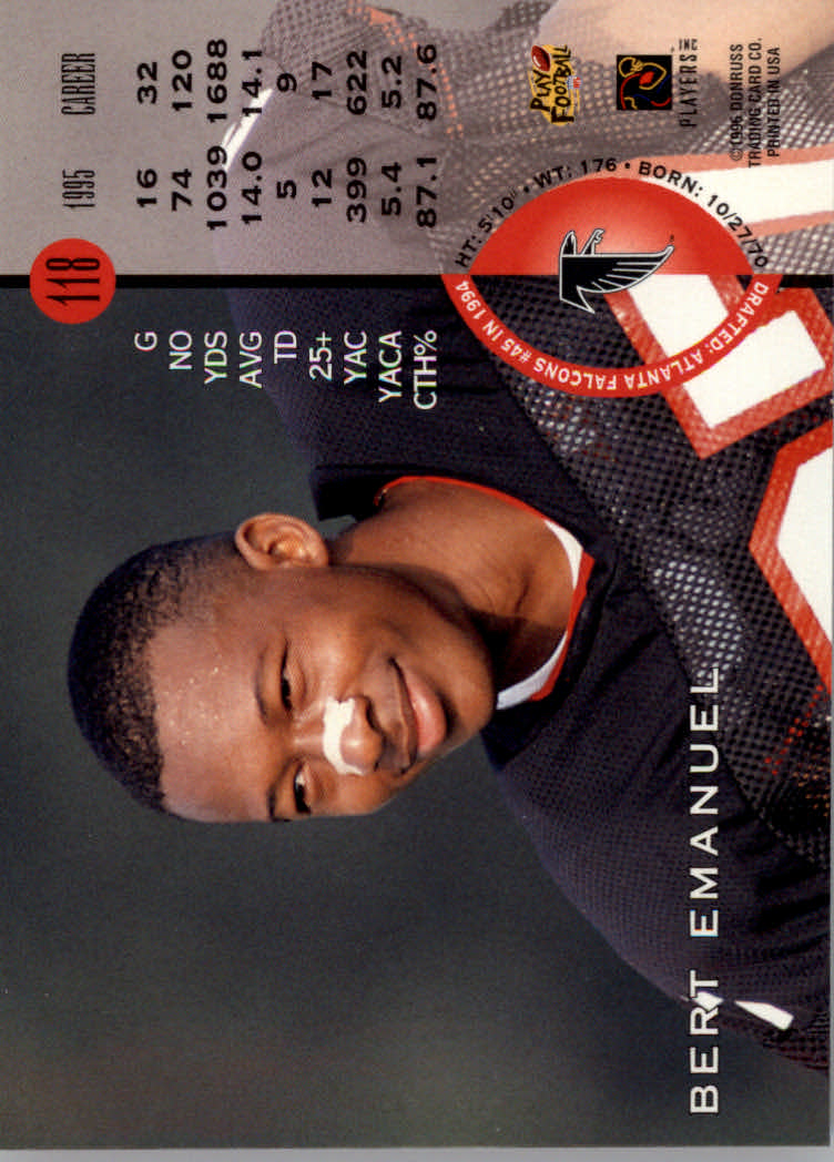1996 Leaf Football "Red" Parallel Cards - Picture 225 of 363