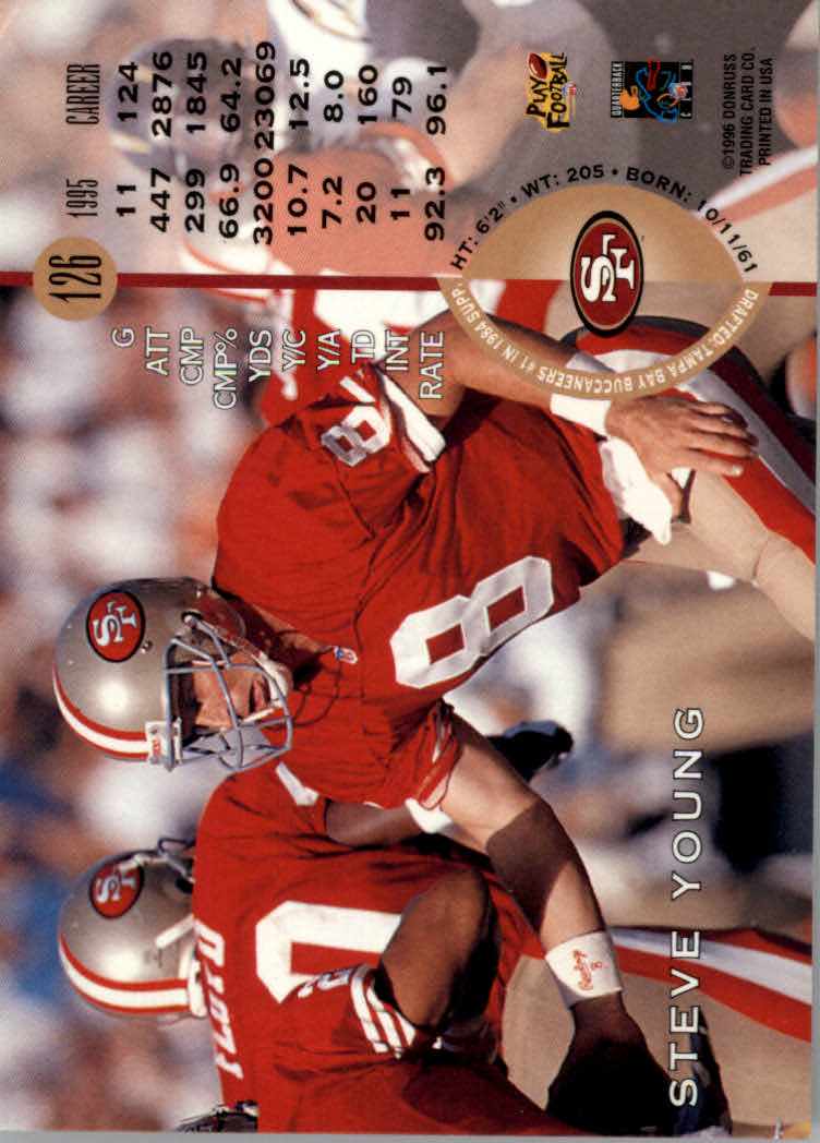 1996 Leaf Football "Red" Parallel Cards - Picture 239 of 363