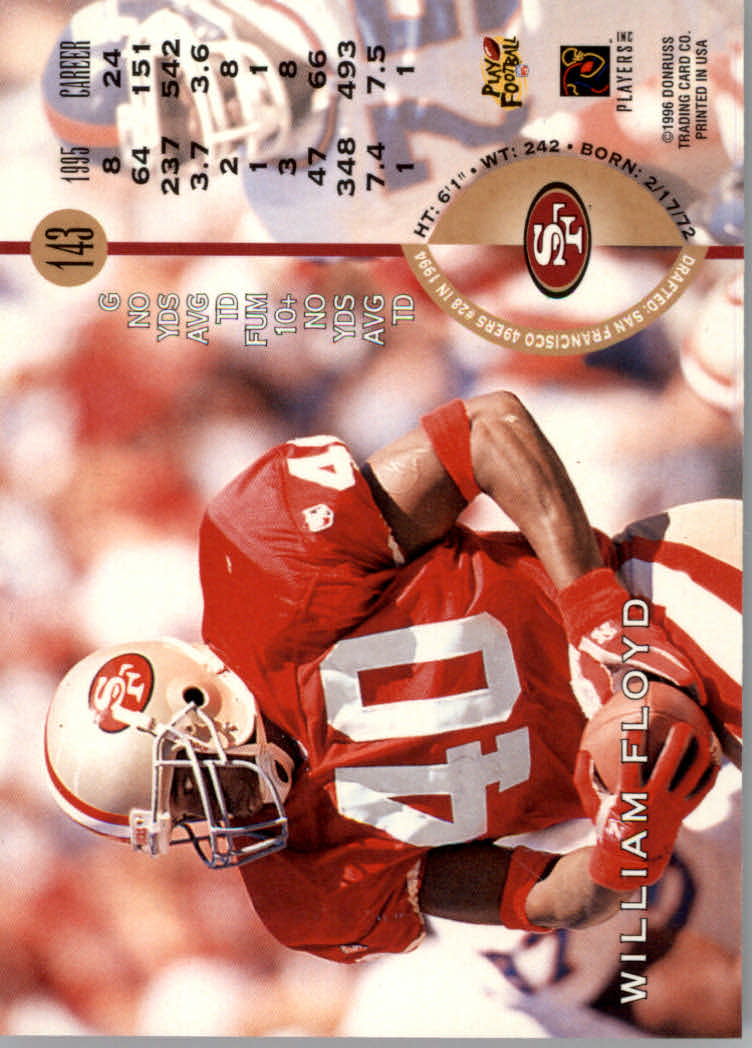 1996 Leaf Football "Red" Parallel Cards - Picture 271 of 363
