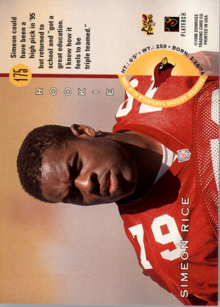 1996 Leaf Football "Red" Parallel Cards - Picture 333 of 363