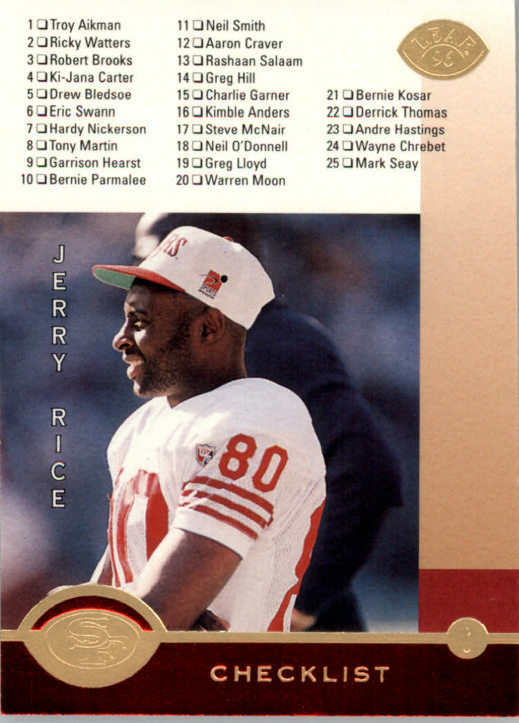 1996 Leaf Football "Red" Parallel Cards - Picture 358 of 363