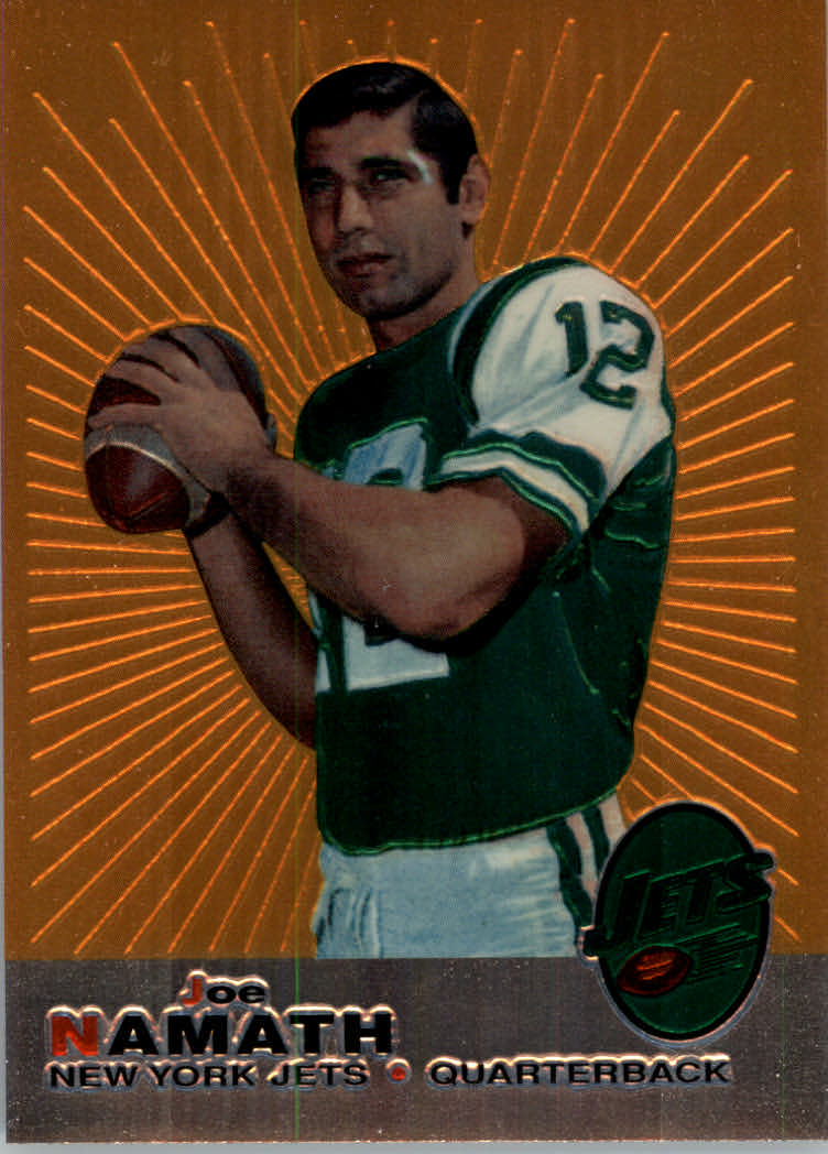 1996 Stadium Club Football "Joe Namath Finest and New Age" Insert Cards - Bild 2 von 9