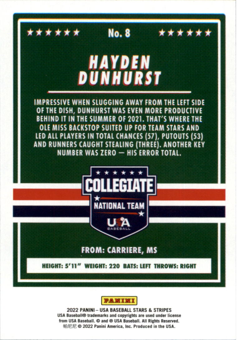 2022 USA Baseball Stars and Stripes Baseball Card Pick eBay