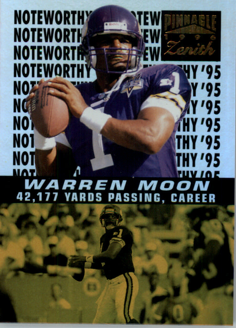 Tarjetas insertadas de fútbol americano Zenith 1996 "Notable '95" - Imagen 8 de 18