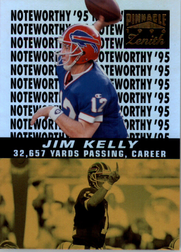 Tarjetas insertadas de fútbol americano Zenith 1996 "Notable '95" - Imagen 10 de 18