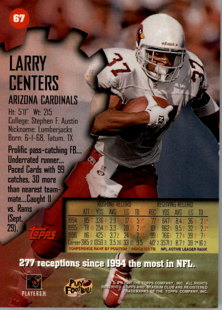 1997 Stadium Club Football "Main Set" Cards #1 to #200 Rookies and Veterans - Picture 109 of 334