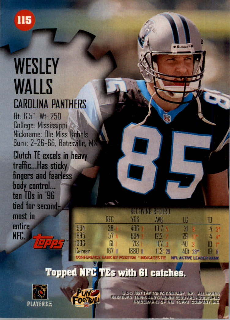 1997 Stadium Club Football "Main Set" Cards #1 to #200 Rookies and Veterans - Picture 190 of 334