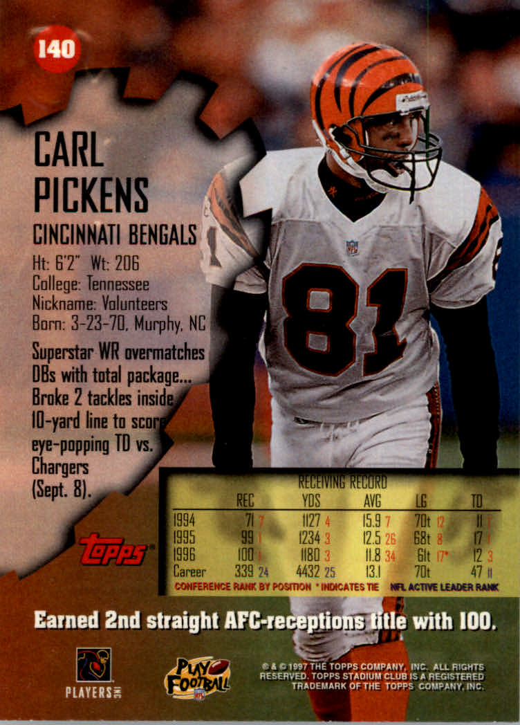 1997 Stadium Club Football "Main Set" Cards #1 to #200 Rookies and Veterans - Picture 237 of 334