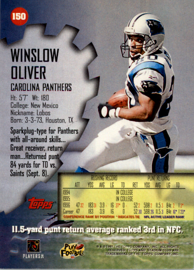 1997 Stadium Club Football "Main Set" Cards #1 to #200 Rookies and Veterans - Picture 252 of 334
