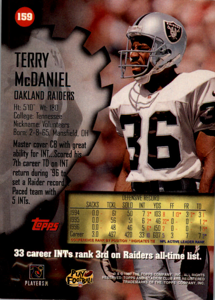 1997 Stadium Club Football "Main Set" Cards #1 to #200 Rookies and Veterans - Picture 266 of 334