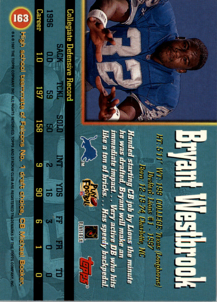 1997 Stadium Club Football "Main Set" Cards #1 to #200 Rookies and Veterans - Picture 272 of 334