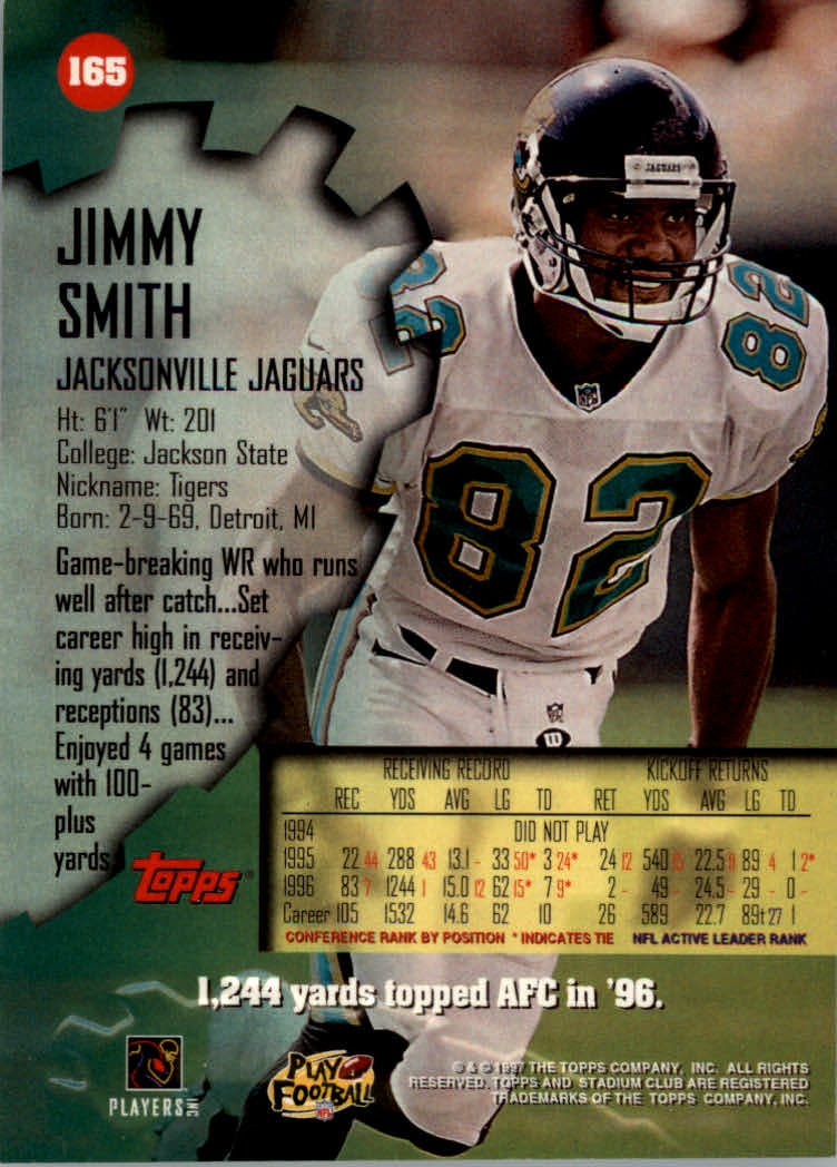 1997 Stadium Club Football "Main Set" Cards #1 to #200 Rookies and Veterans - Picture 276 of 334