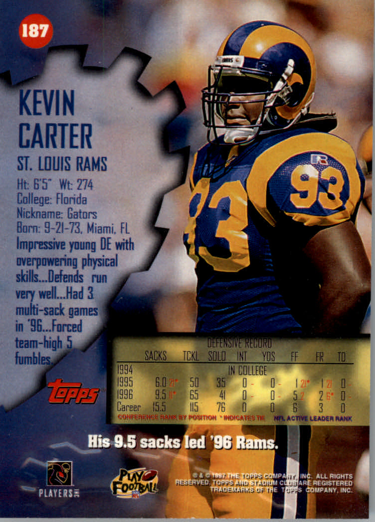 1997 Stadium Club Football "Main Set" Cards #1 to #200 Rookies and Veterans - Picture 312 of 334