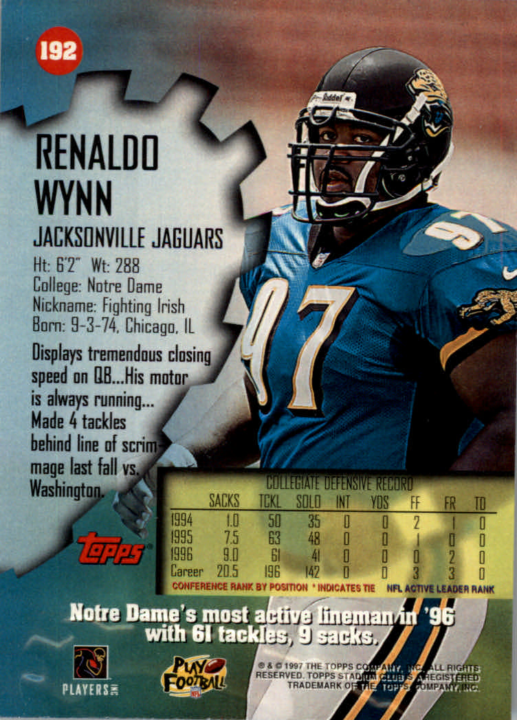 1997 Stadium Club Football "Main Set" Cards #1 to #200 Rookies and Veterans - Picture 318 of 334