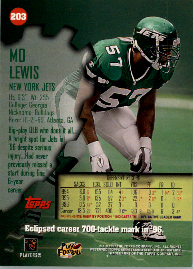 1997 Stadium Club Football "Main Set" Cards #201 to Checklists Rookies and Vets - Picture 7 of 252