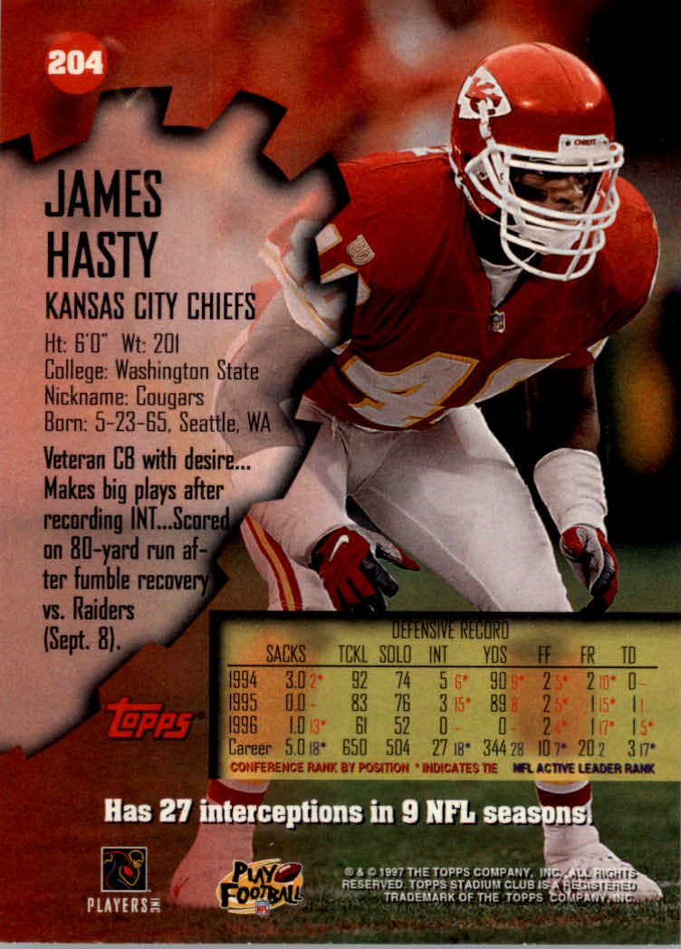1997 Stadium Club Football "Main Set" Cards #201 to Checklists Rookies and Vets - Picture 9 of 252