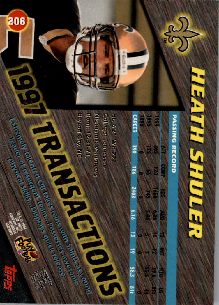 1997 Stadium Club Football "Main Set" Cards #201 to Checklists Rookies and Vets - Picture 13 of 252