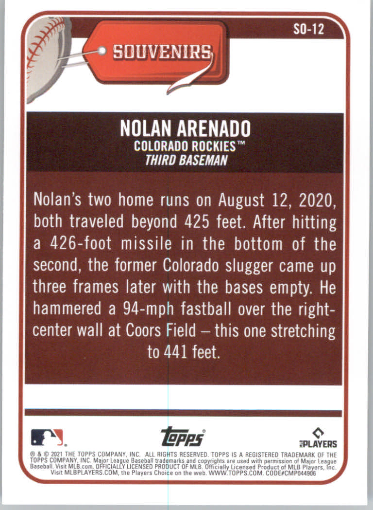 2021 Topps Big League Baseball "Souveniers" Insert Cards - Picture 25 of 61