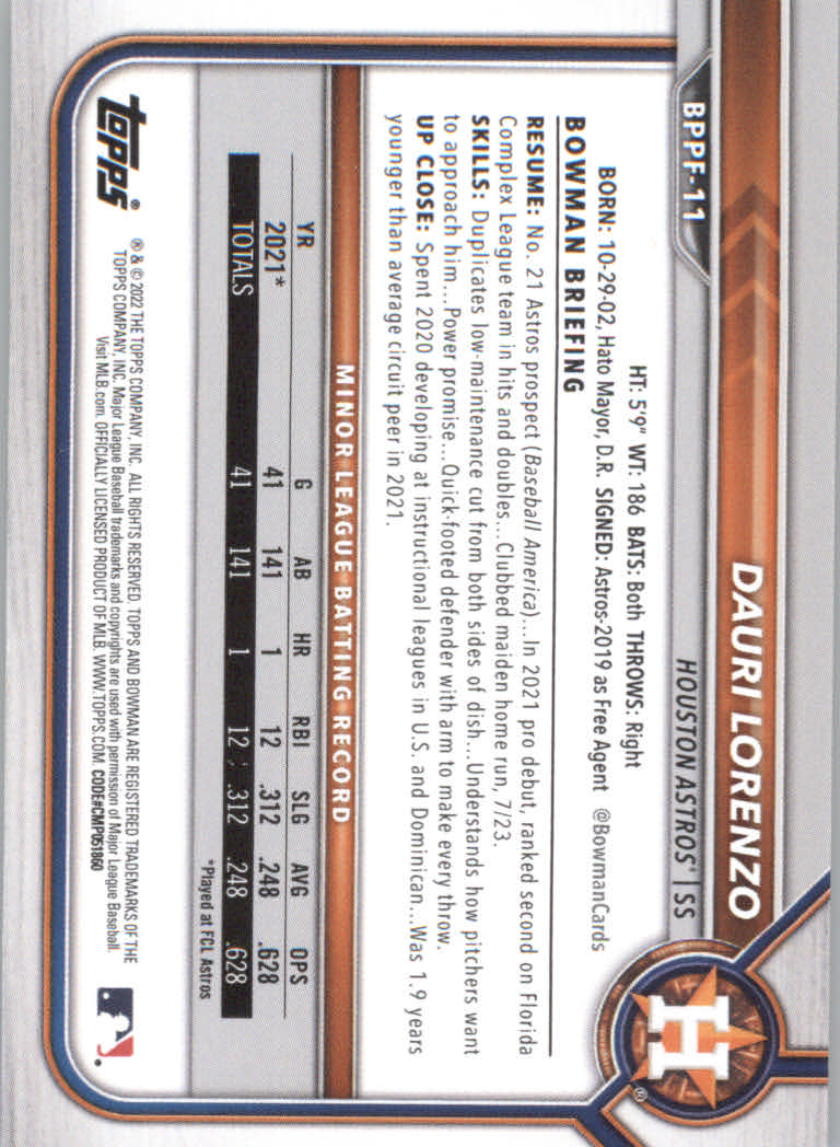 2022 Bowman 1st Edition Baseball "Main Set" Base Cards #BPPF1 to #BBF150 - Picture 15 of 213