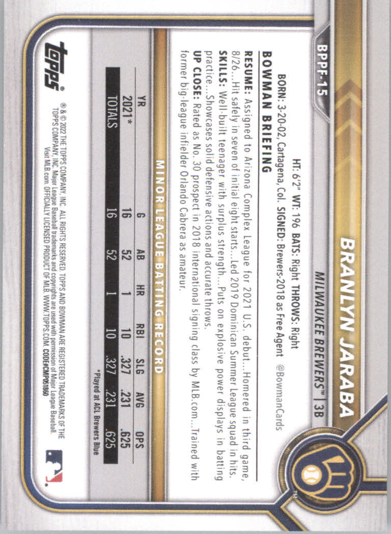 2022 Bowman 1st Edition Baseball "Main Set" Base Cards #BPPF1 to #BBF150 - Picture 23 of 213