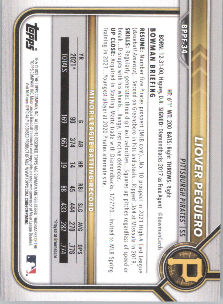 2022 Bowman 1st Edition Baseball "Main Set" Base Cards #BPPF1 to #BBF150 - Picture 47 of 213