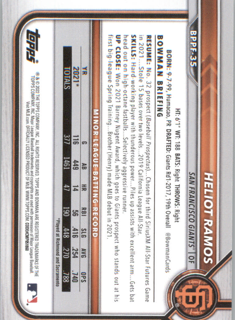 2022 Bowman 1st Edition Baseball "Main Set" Base Cards #BPPF1 to #BBF150 - Picture 49 of 213