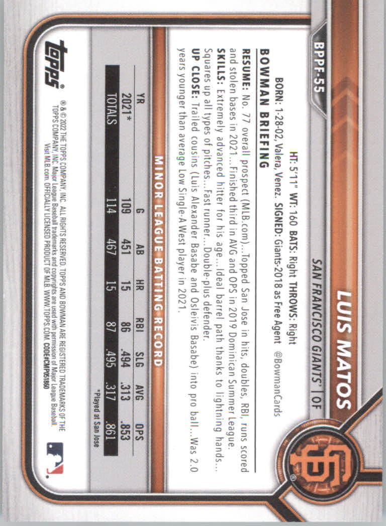 2022 Bowman 1st Edition Baseball "Main Set" Base Cards #BPPF1 to #BBF150 - Picture 73 of 213