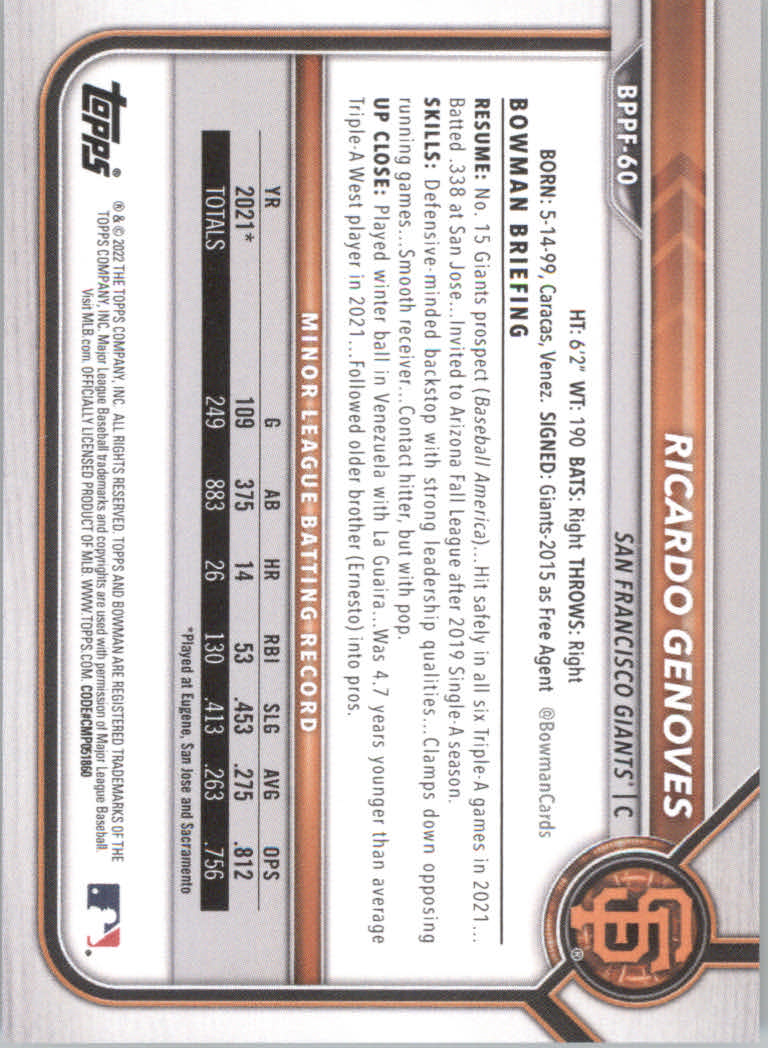 2022 Bowman 1st Edition Baseball "Main Set" Base Cards #BPPF1 to #BBF150 - Picture 79 of 213