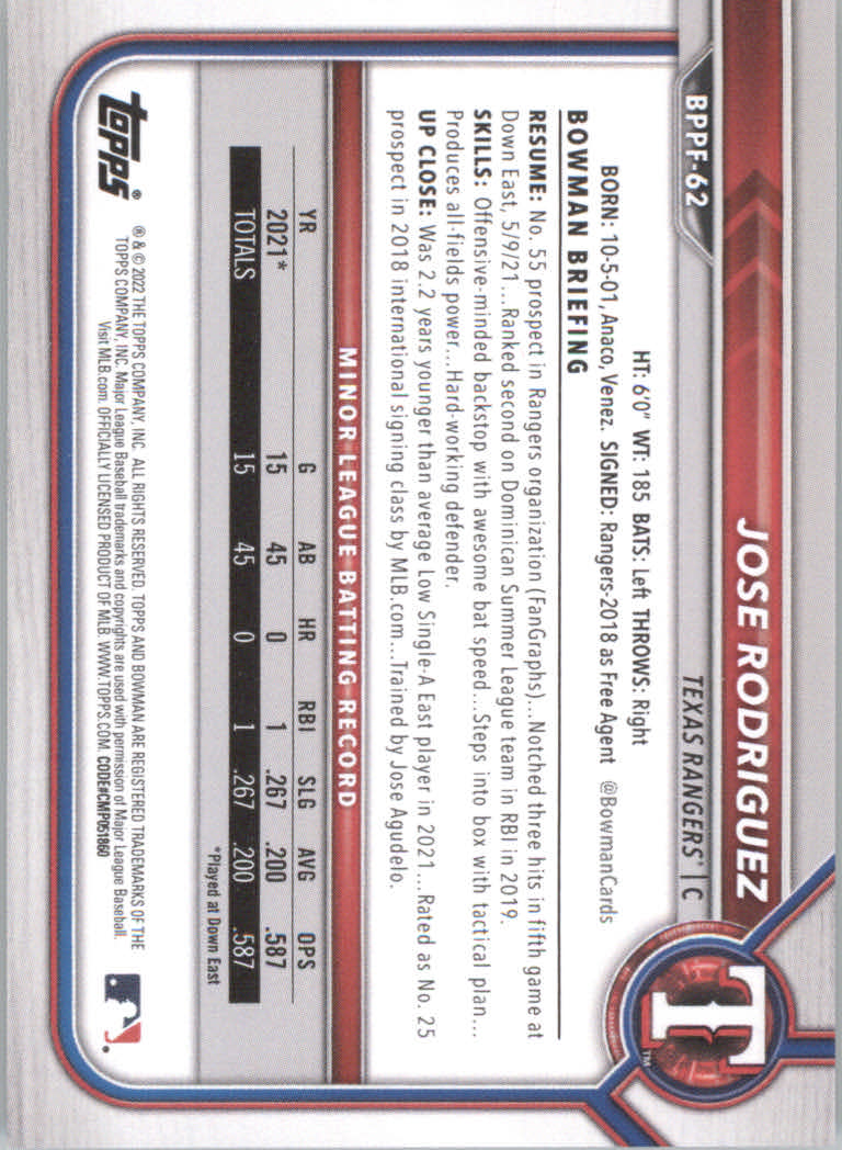 2022 Bowman 1st Edition Baseball "Main Set" Base Cards #BPPF1 to #BBF150 - Picture 83 of 213