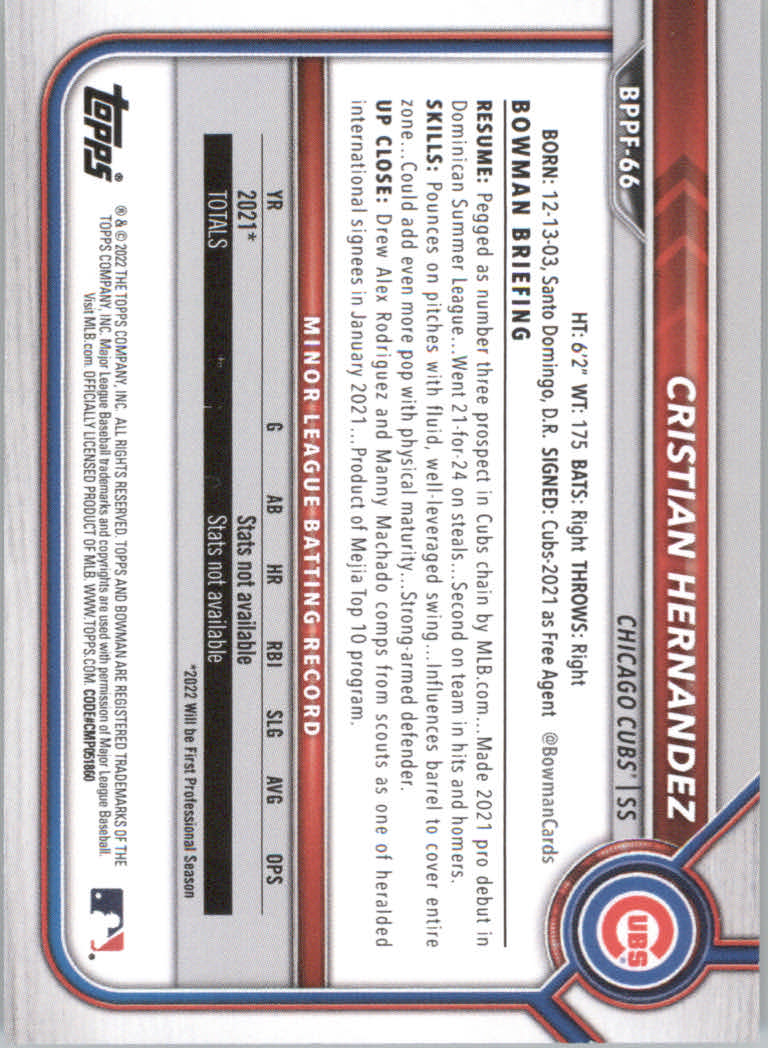 2022 Bowman 1st Edition Baseball "Main Set" Base Cards #BPPF1 to #BBF150 - Picture 91 of 213